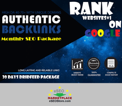 monthly seo package